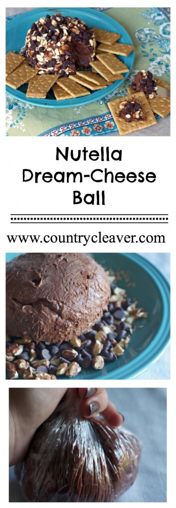 Nutella Dream Cheese Ball - A SWEET way to entertain with a classic creamy cream cheese ball