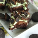 Thin Mint Brownies - www.countrycleaver.com