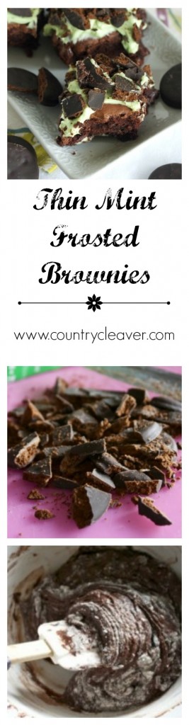 Thin Mint Frosted Brownies - www.countrycleaver.com.jpg