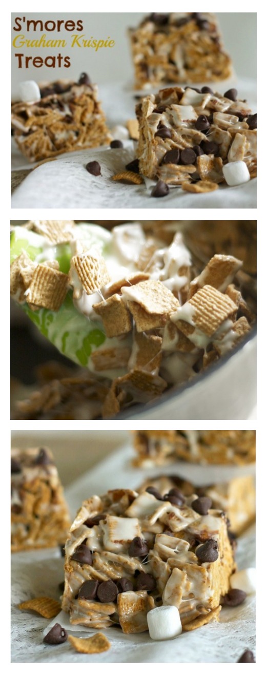 S'mores Graham Krispie Treats - S'mores without the campfire!