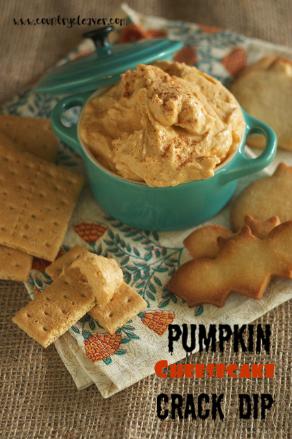Pumpkin Cheesecake Crack Dip - Only 4 ingredients for this no bake dip! It's perfect for cookies, graham crackers and fruit! 
