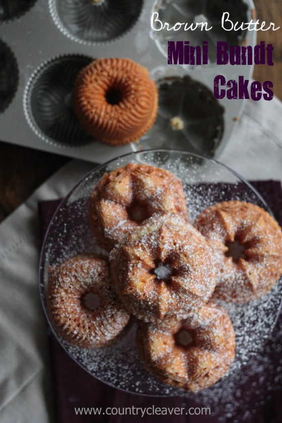 Brown Butter Mini Bundt Cakes with Better Butter Better from Darigold