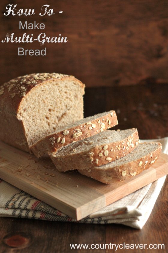 How to Make Multigrain Bread - www.countrycleaver.com