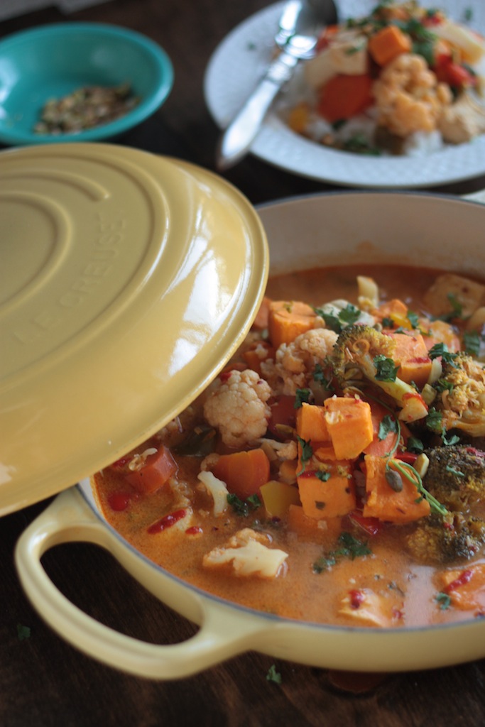 Spicy Vegetable Coconut Curry - www.countrycleaver.com
