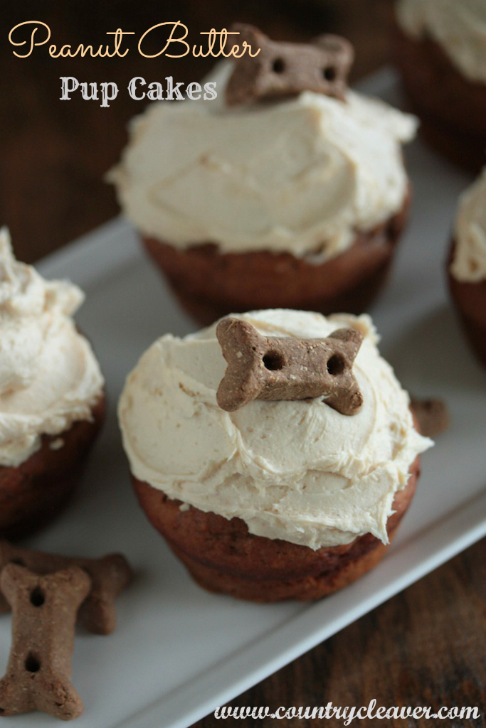 Peanut Butter Pup Cakes - www.countrycleaver.com