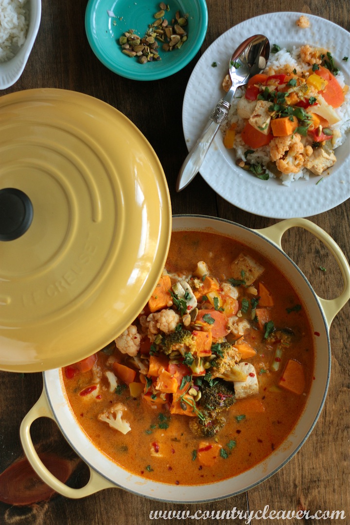 Spicy Vegetable Coconut Curry - www.countrycleaver.com