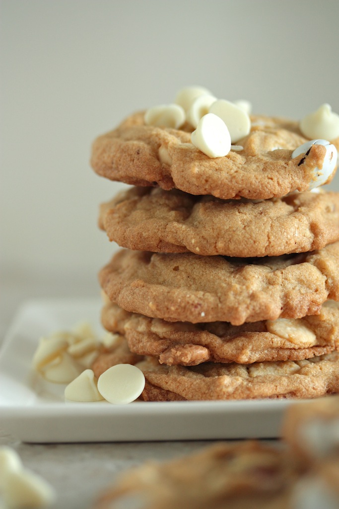 Coconut M&M White Chocolate Cookies - www.countrycleaver.com
