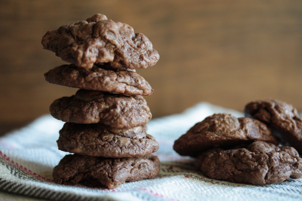 Triple Chocolate Brownie Cookies - www.countrycleaver.com