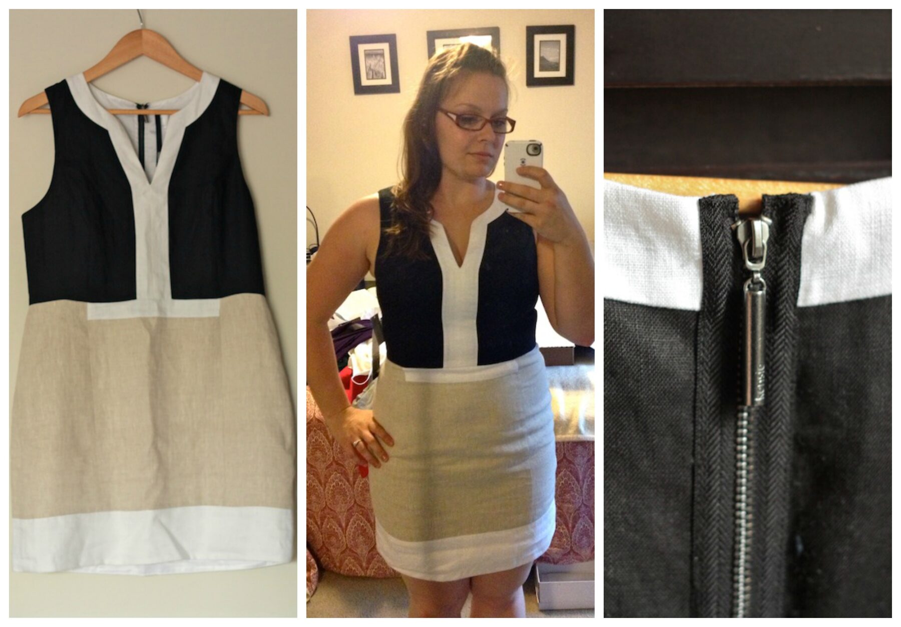 Stitch Fix August 2013 - Linen Colorblock Dress