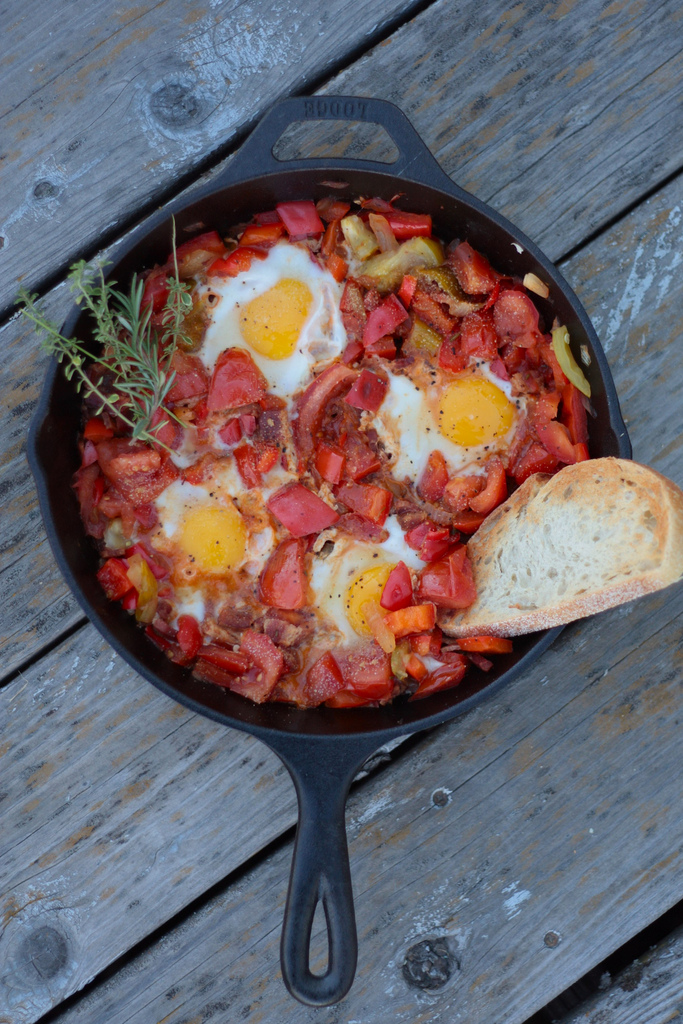 Tomato and Egg Camp Skillet - www.countrycleaver.com 2