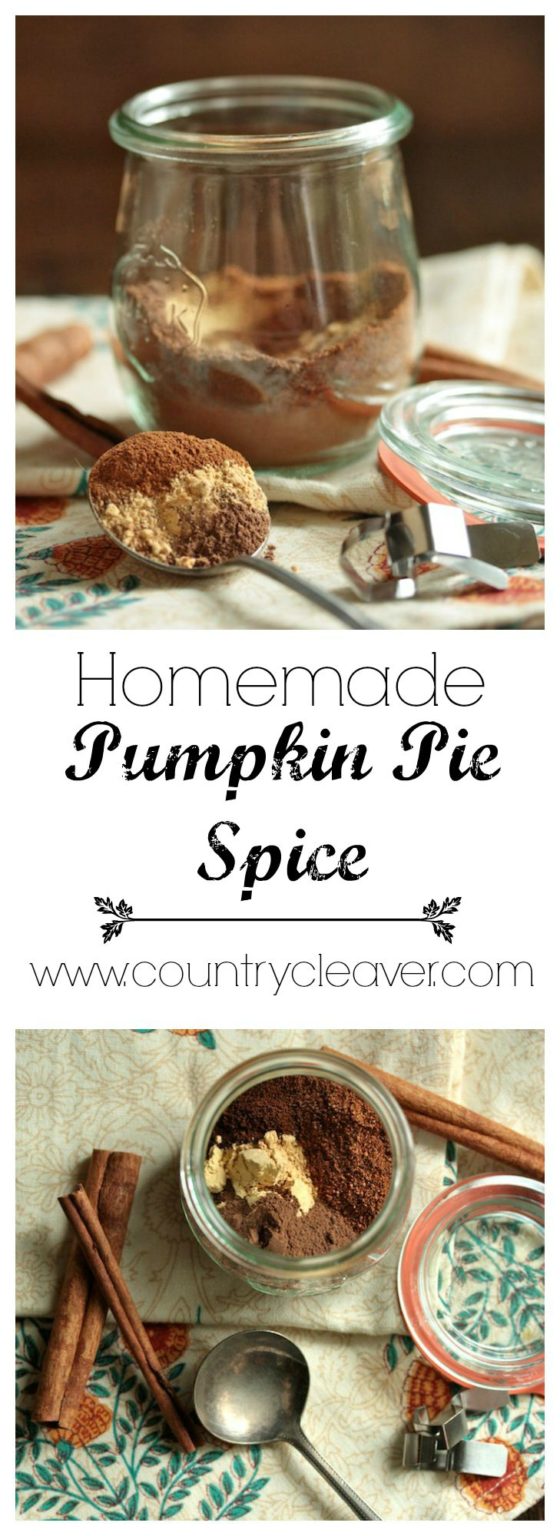 Homemade Pumpkin Pie Spice - www.countrycleaver.com