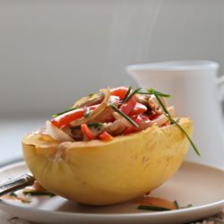 Light and Healthy Red Curry Spaghetti Squash Bowls
