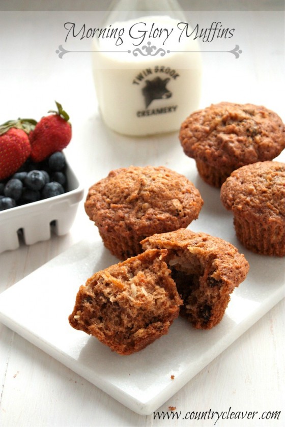 Morning Glory Muffins - www.countrycleaver.com