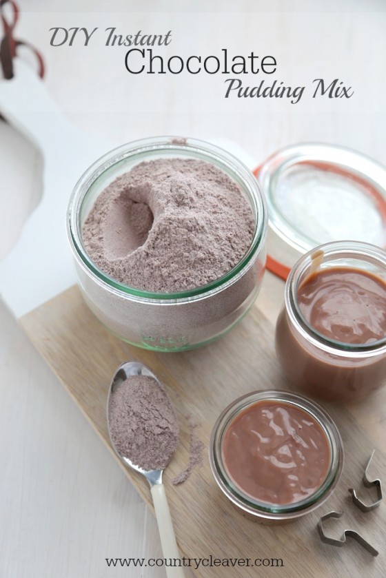 DIY Instant Chocolate Pudding Mix - www.countrycleaver.com