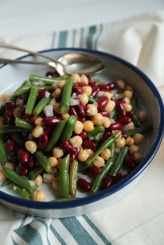 Favorite Three Bean Salad - www.countrycleaver.com The perfect picnic or family reunion dish!