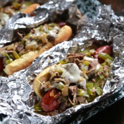 Philly Cheesesteak Hot Dog - www.countrycleaver.com