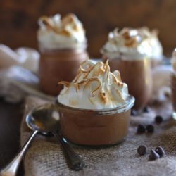 Super Rick Mini French Silk Pies with Meringue - www.countrycleaver.com