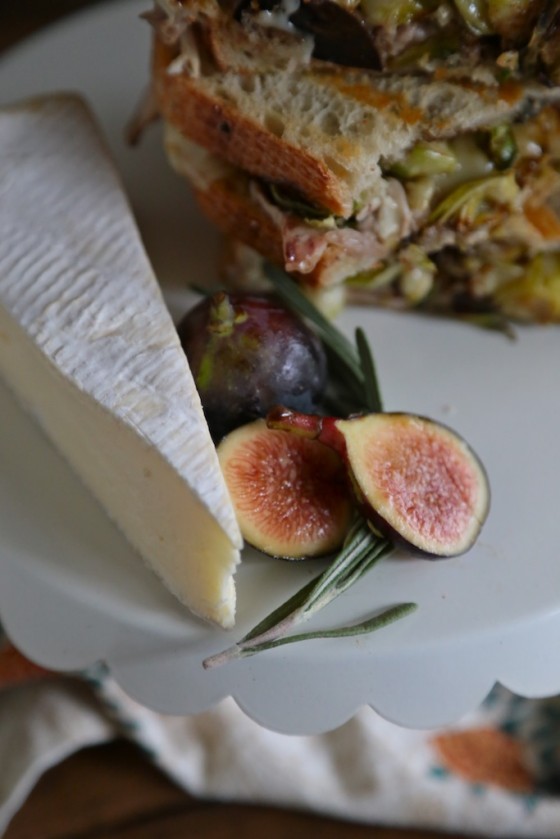Fig and Roast Chicken Brie Panini - www.countrycleaver.com