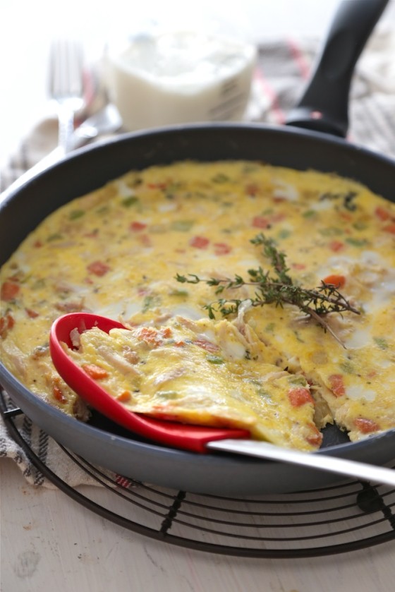 Thanksgiving Leftover Frittata and SwissDiamond Non-Stick Set Giveaway - www.countrycleaver.com