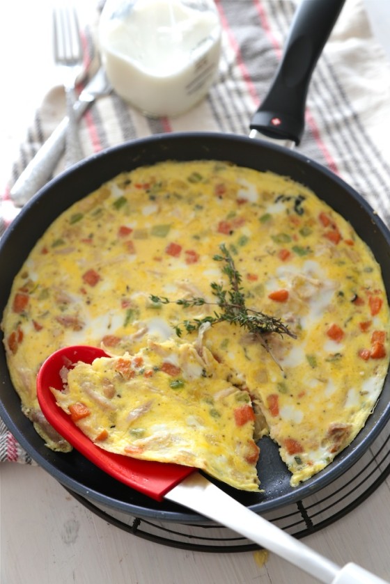 Thanksgiving Leftover Frittata and SwissDiamond Non-Stick Set Giveaway - www.countrycleaver.com