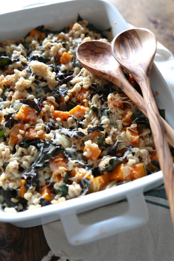 Butternut Squash and Barley Stuffing - www.countrycleaver.com