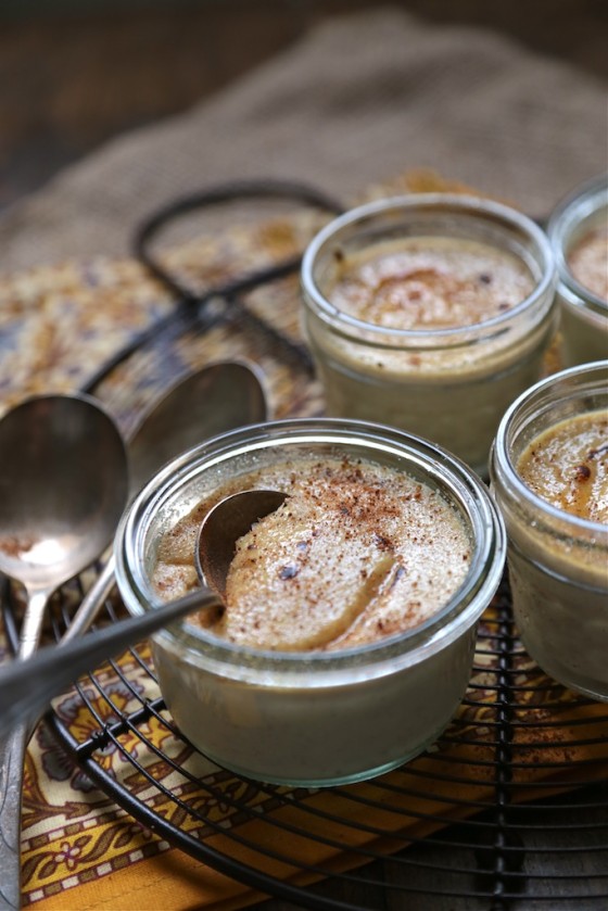 Skinny Eggnog Creme Brulee - www.countrycleaver.com Perfectly spiced and no guilt! 