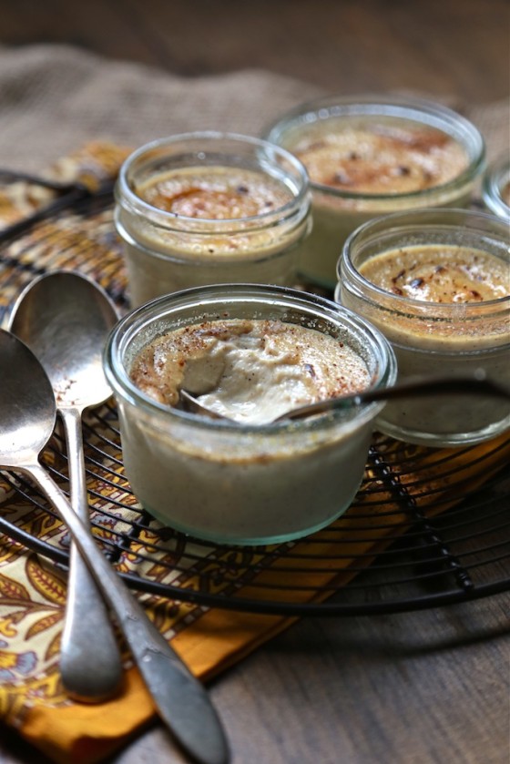 Skinny Eggnog Creme Brulee - www.countrycleaver.com Perfectly spiced and no guilt! 