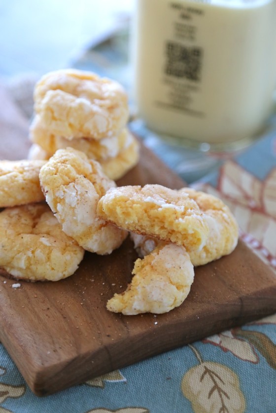 Eggnog Gooey Butter Cookies | Country Cleaver