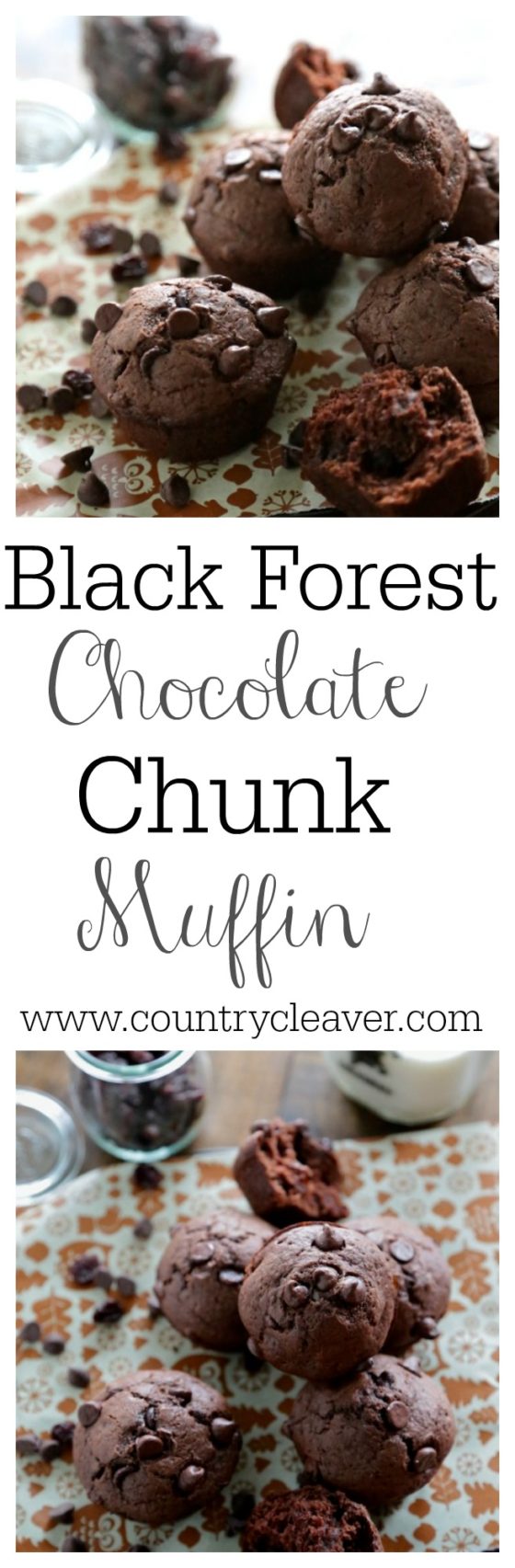 Black Forest Chocolate Chunk Muffin