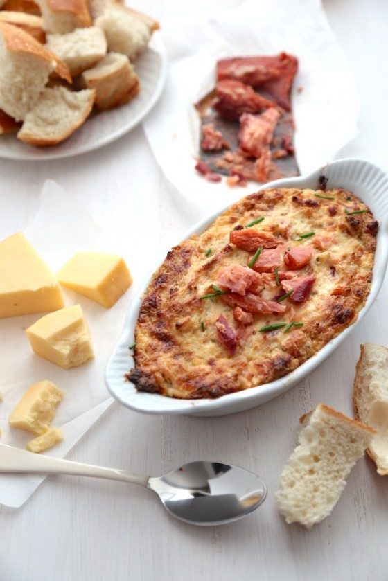 Smoked Salmon and Caramelized Onion Dip - www.countrycleaver.com