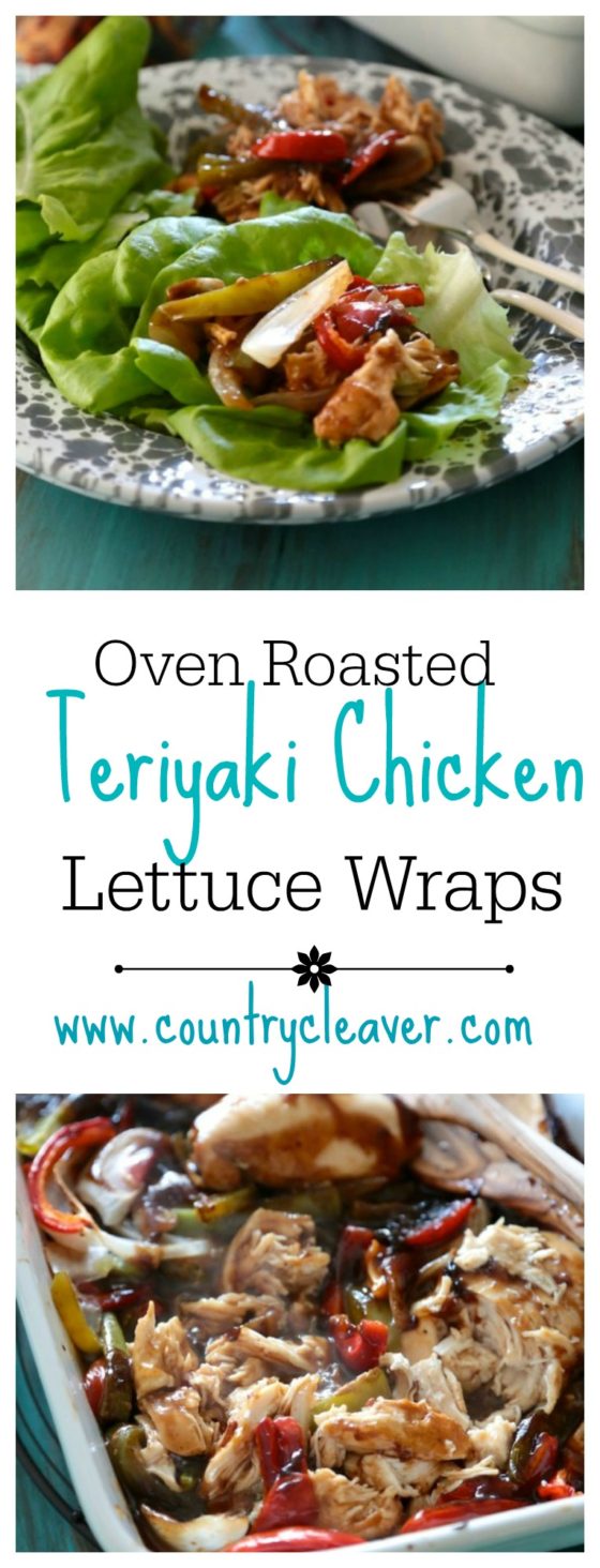 Oven Roasted Teriyaki Chicken Lettuce Wraps - A Super simple weeknight dinner!!