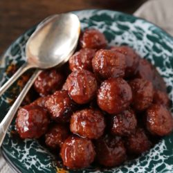 Sweet and Tangy Apricot Chipotle Meatballs - www.countrycleaver.com