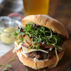 Bacon Brie Burger - www.countrycleaver.com