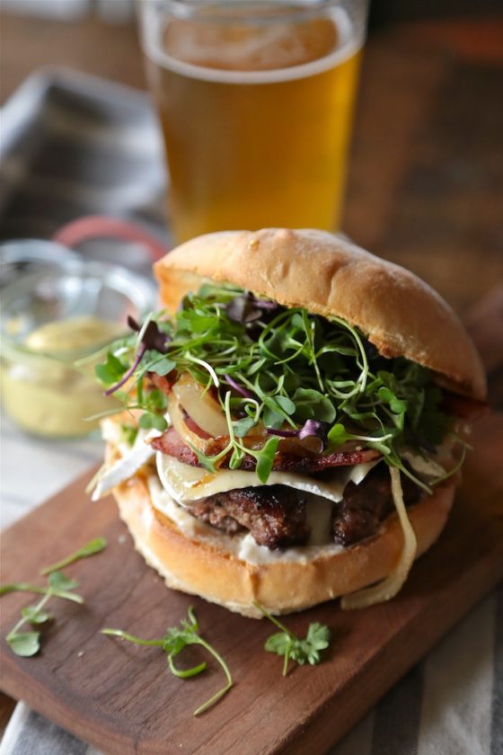 Bacon Brie Burger - www.countrycleaver.com 