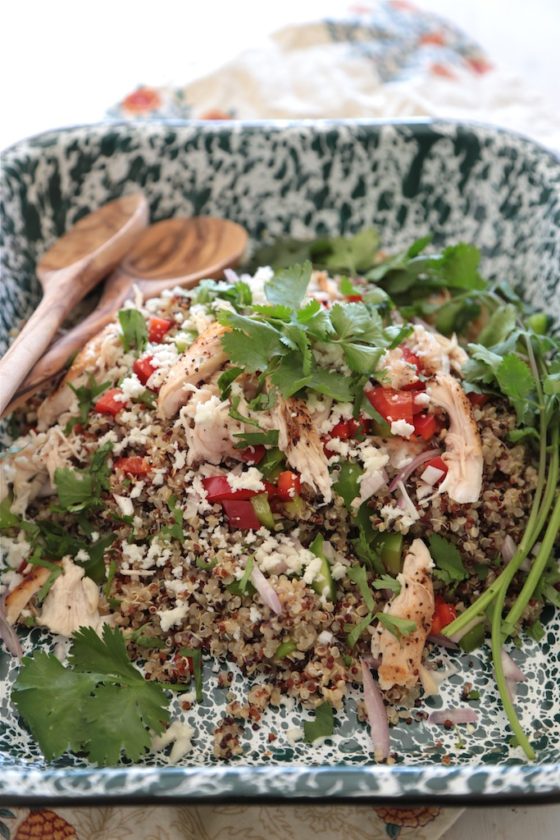 Fresh Mexican Quinoa Salad - www.countrycleaver.com Easy, fresh and packed with protein!