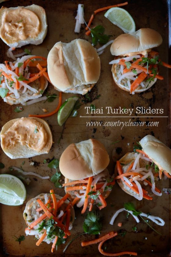 Thai Turkey Sliders - www.countrycleaver.com