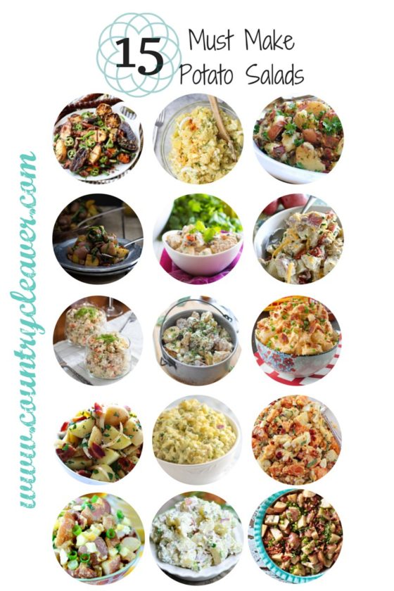 15 Must Make Potato Salads for Summer - www.countrycleaver.com