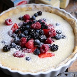 Berry Tart with Lemon Curd - www.countrycleaver.com