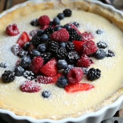 Berry Tart with Lemon Curd - www.countrycleaver.com