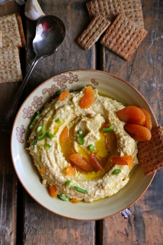 Spicy Jalapeno Apricot Lentil Hummus - www.countrycleaver.com