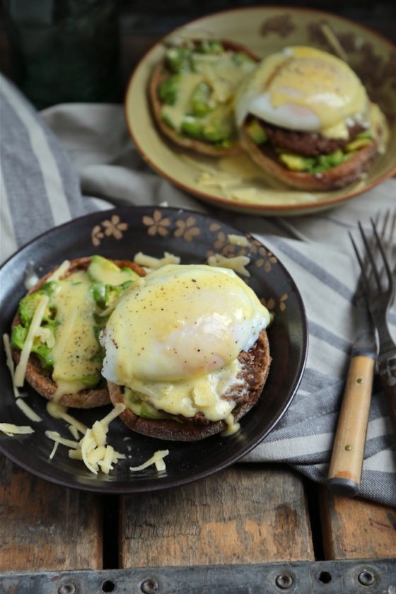 Avocado Benedict with White Cheddar Hollandaise - www.countrycleaver.com