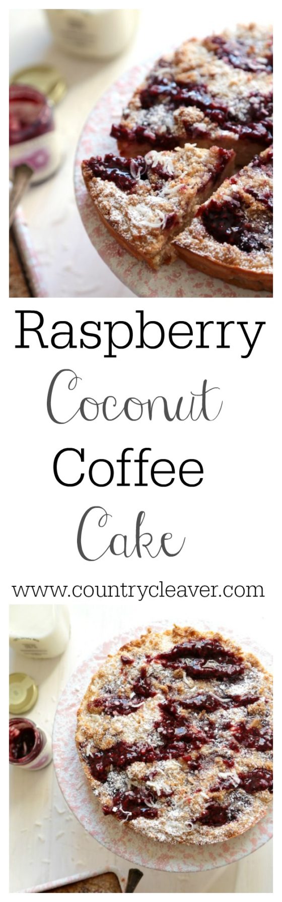 Raspberry Coconut Coffee Cake