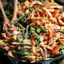 Smoked Salmon Green Bean Casserole - This green bean casserole will be a new family favorite!! www.countrycleaver.com