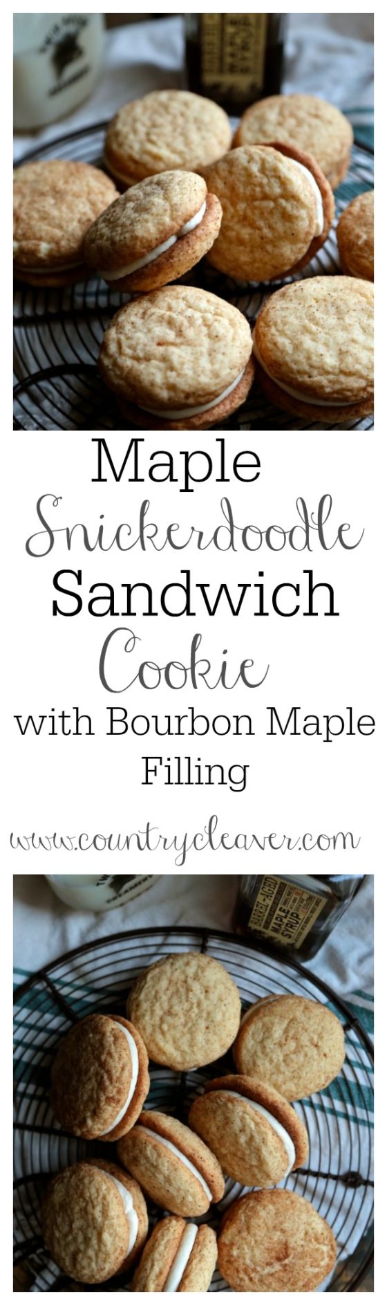 Maple Snickerdoodle Sandwich Cookie