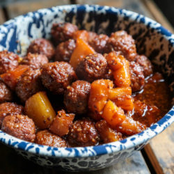 Easy Slow Cooker Teriyaki Meatballs - Only three ingredients for oh-so-good meatballs! - www.countrycleaver.com