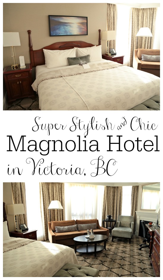 The Magnolia Hotel in downtown Victoria BC is a chic boutique hotel with all the must-see places within walking distance! Perfection - www.countrycleaver.com