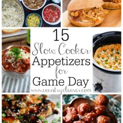15 Slow Cooker Appetizers for Game Day- www.countrycleaver.com