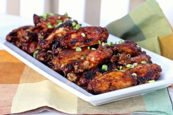 Slow Cooker Asian Glazed Wings + 15 More Slow Cooker Appetizers for Game Day- www.countrycleaver.com