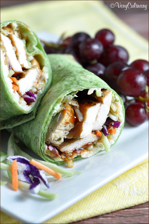 Barbecue Chicken Wrap--www.countrycleaver.com