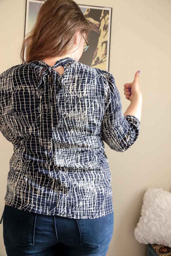 StitchFix Friday - Spring Edition Le Lis Back Bow Blouse - Did I keep it or send it back? Find out!